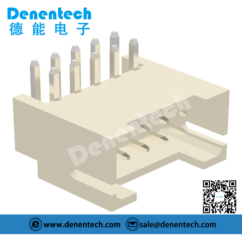 Denentech PH dual row right angle 2.0mm straight wafer Wire to-Board connector with lock